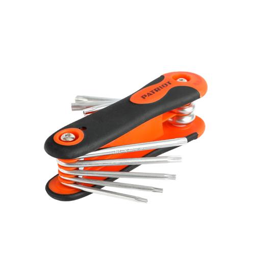 Набор ключей PATRIOT SKT-8F, TORX, CRV, 8 в 1 (T9-T40 складные)