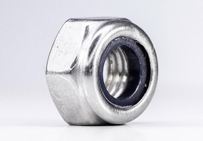 Гайка шестигранная DIN 985 М12 с пресшайбой (ISO 10511)