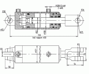 ГИДРОЦИЛИНДР Ц 100х50х400.01 БДТ-7 (вилка-вилка)