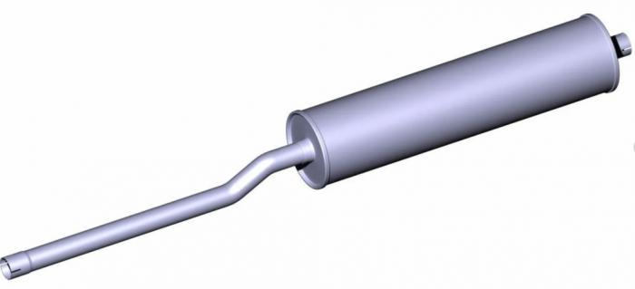 Глушитель ГАЗ-3302 бортовой 28-1201008-01 (глушитель+резонатор)