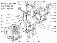 Диск сцепления А52.21.000-70 А-41 (с пружинами) ЧКЗЧ