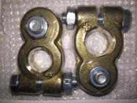 КЛЕММА  АКБ  МЕДЬ усиленная 2 болта, к-т