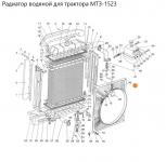 Кожух радиатора МТЗ 1520-1309080