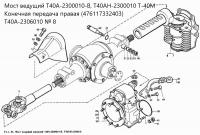 Конечная передача Т40А-2306010 правая Z=31, Z=12 Т-40, ЛТЗ