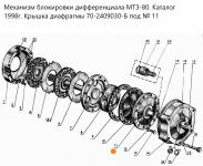 Крышка диафрагмы 70-2409030-Б МТЗ-80/82 РУП МТЗ