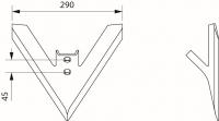 Лапа 290х45 мм 