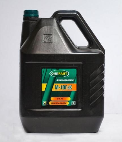 Масло М8Г2К  OIL RIGHT дизельное мин.10л для турб. зима