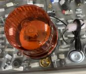 Маяк импульсный 12-24 В LED (30 светодиод) магнитный желтый МИМ 05 Cакура