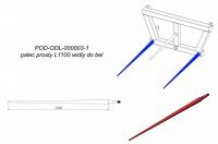 ПАЛЕЦ ВИЛ ДЛЯ СЕНА СОЛОМЫ 1100 мм Metal-Fach