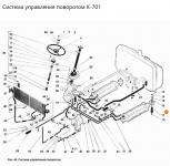 Палец гидроцилиндра 700А.34.00.012 калёный (без гайки) К-700 Завод