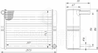 Радиатор отопителя МТЗ 1221-8101060-16 (3-х рядный медный) Композит групп