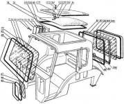 СТЕКЛО МТЗ малой кабины 1044Х656 перед-зад