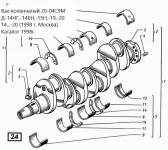 Вал коленчатый 20-04С9 СМД-18, ДТ-75 (аналог)
