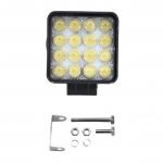 Фара светодиодная CH006 48W 16 диодов по 3W (108*138*60мм) квадрат 12/24V
