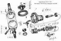 Шестерня 150.38.103-2  ведущая ( хвостовик в мост z-9) Т-150