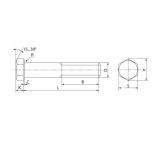 Бол шестигранныйт M10 x 45-8.8 DIN 931 Zn LEMKEN