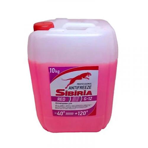 АНТИФРИЗ КРАСНЫЙ 10 кг G12+ SIBIRIA -40C
