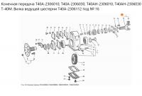 Вилка ведущей шестерни Т40А-2306112 (2306003) Т-40М, ЛТЗ-55 аналог
